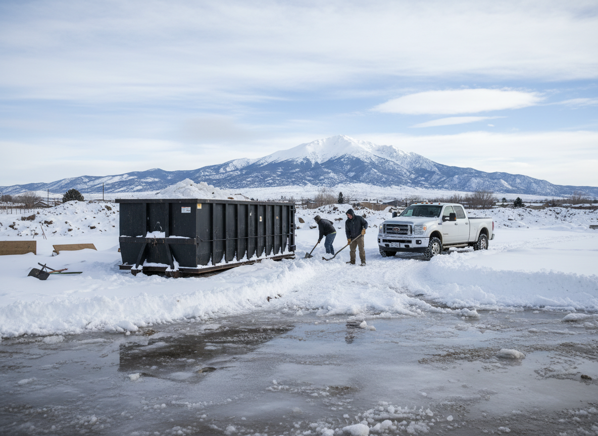 How Snow And Ice Affect Construction Dumpster Access In Colorado Springs